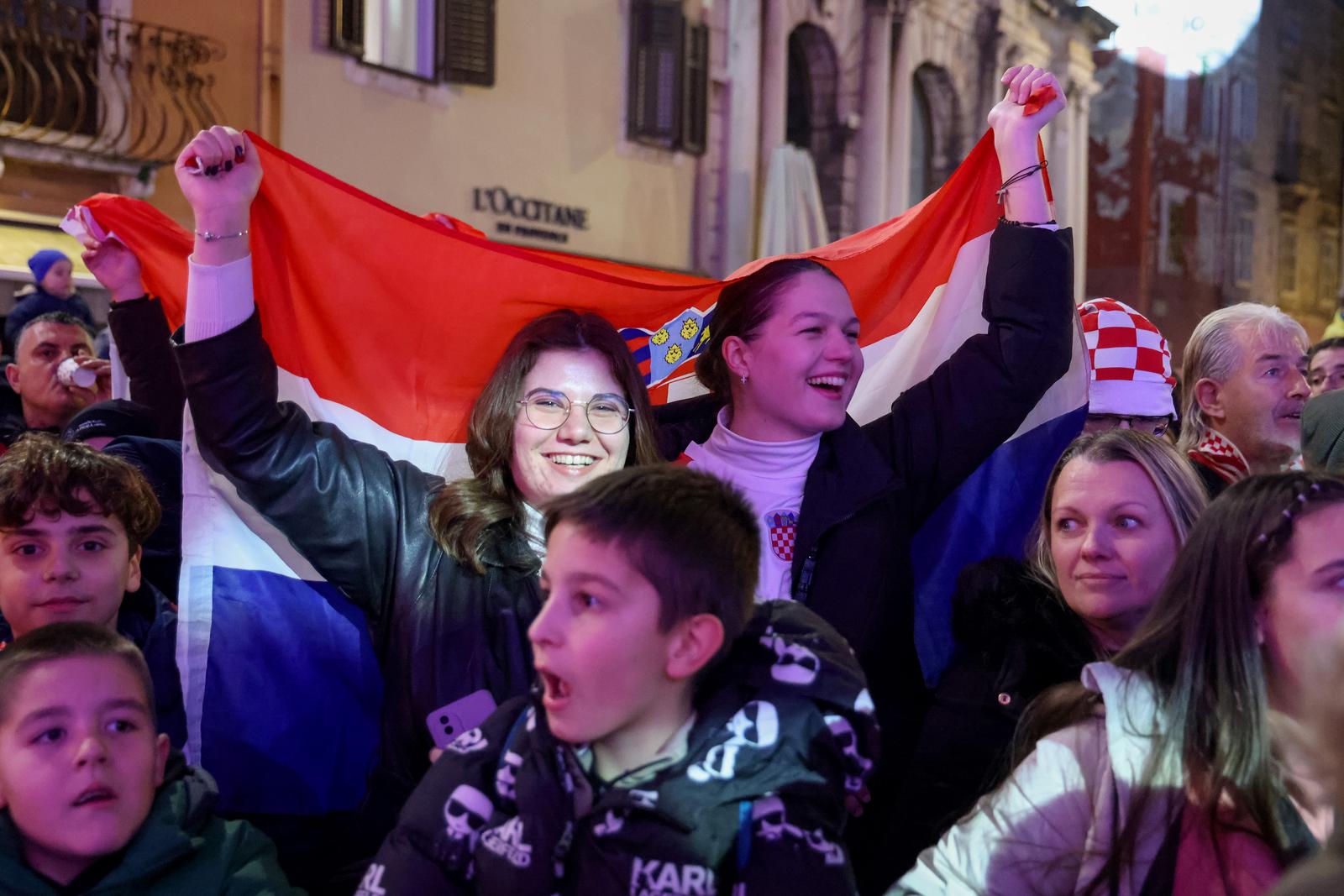Doček rukometaša u Zadru Doček rukometaša u Zadru