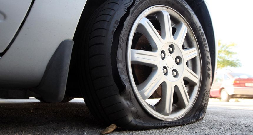 probušene gume probušena guma