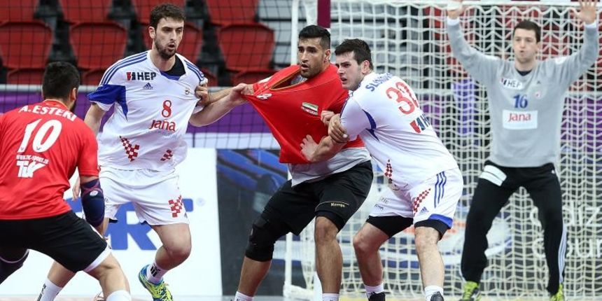 24. svjetsko rukometno prvenstvo, 3. kolo, grupa B, Hrvatska – Iran 41-22. Photo: Goran Stanzl/PIXSELL