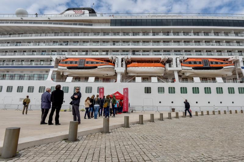 Kruzer Viking Sea na Veliku subotu u Zadar uplovio s oko tisuću turista. Foto: Dino Stanin/PIXSELL Kruzer Viking Sea na Veliku subotu u Zadar uplovio s oko tisuću turista. Foto: Dino Stanin/PIXSELL