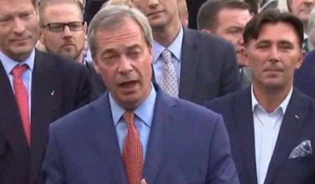 Nigel Farage. Screenshot