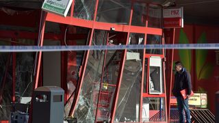 Raznesen bankomat u sklopu Plodina na Žmirićima Raznesen bankomat u sklopu Plodina na Žmirićima