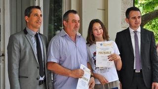 Zamjenik župana primio nagrađene učenike Zamjenik župana primio nagrađene učenike
