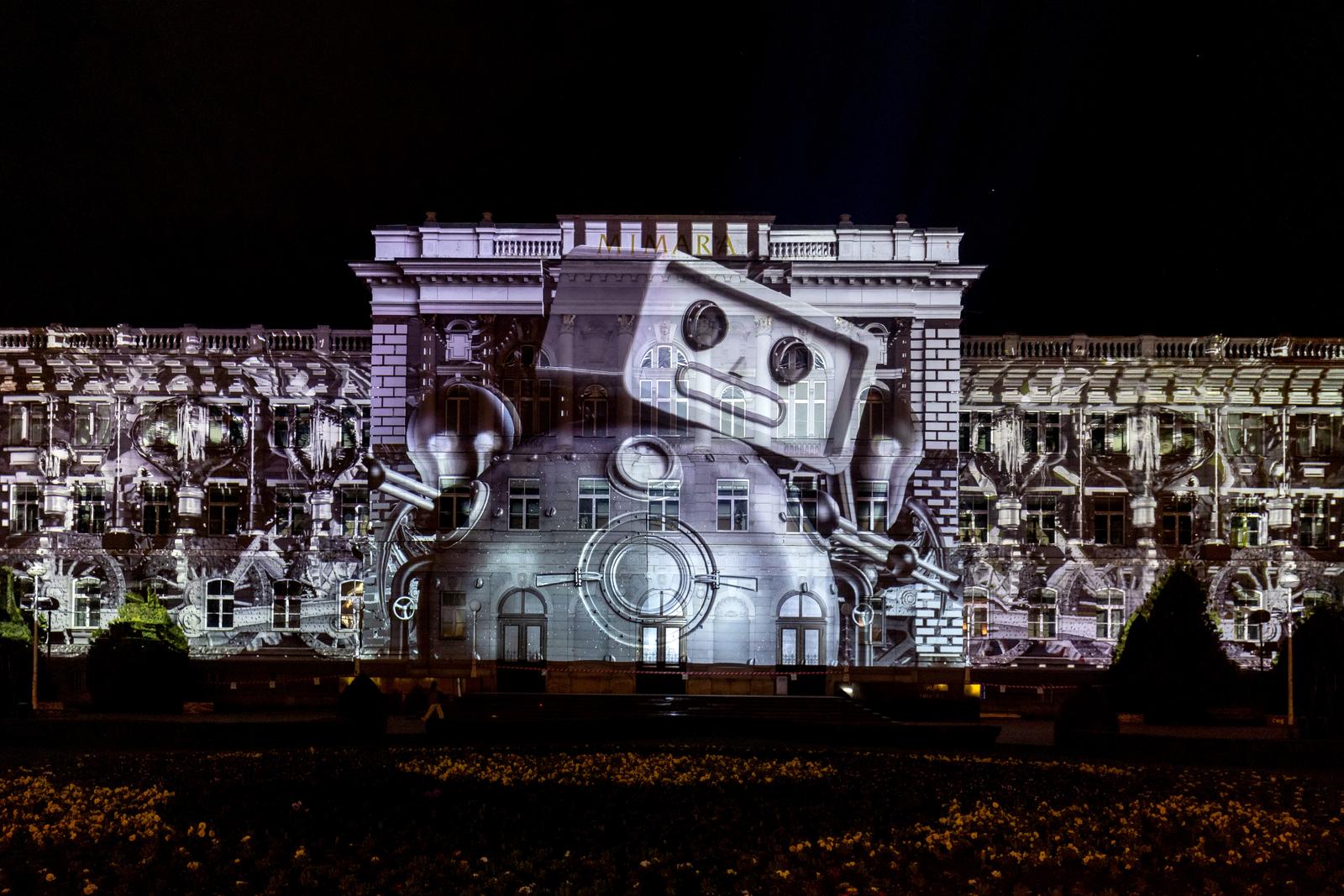 Festival svjetla – Instalacija Odd Dynamics na pročelju muzeja Mimara