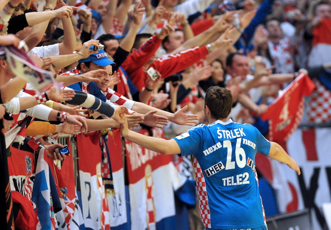 Graz, 210110.
EURO 2010 u rukometu. 
Trece kolo skupine A. Utakmica Hrvatska – Rusija.
Na fotografiji: Manuel Strlek.
Foto: Damir Krajac / CROPIX