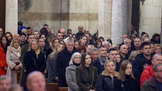 Nadbiskup Milan Zgrablić predvodio je misu na Božić u katedrali svete Stošije
