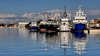 Svitanje i rano jutro u novoj luci Gaženica