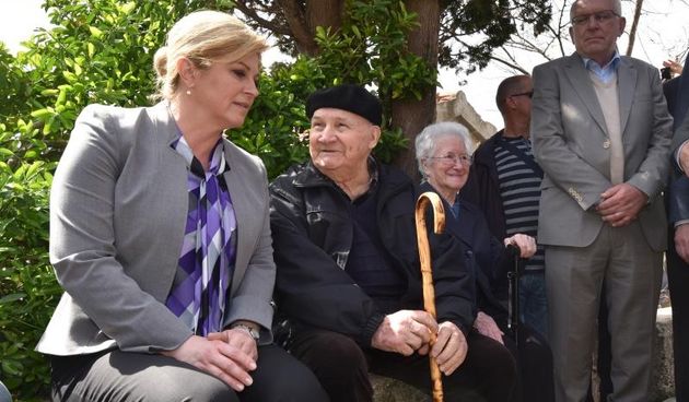 Predsjednica Grabar Kitarović posjetila otok Ist. Foto: Dino Stanin/PIXSELL