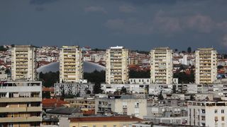 Zadar: Panoramski pogled na grad sa zvonika svete Stošije, foto: Filip Brala/PIXSELL