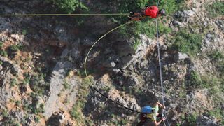 Rap jumping, Crveno jezero