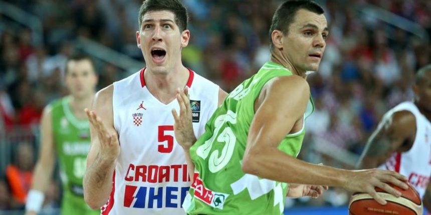 05.09.2015., Arena Zagreb, Zagreb – EuroBasket 2015., skupina C, 01. kolo, Hrvatska – Slovenija. Foto: PIXSELL 05.09.2015., Arena Zagreb, Zagreb – EuroBasket 2015., skupina C, 01. kolo, Hrvatska – Slovenija. Foto: PIXSELL