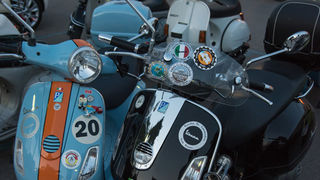 Vespa World Days 2015: Prve vespe stigle u Biograd, foto: Vinko Pešić