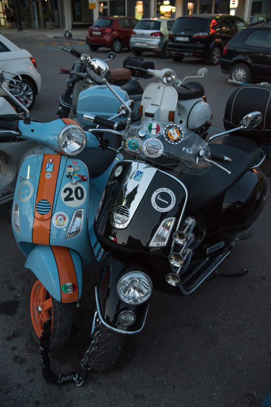 Vespa World Days 2015: Prve vespe stigle u Biograd, foto: Vinko Pešić