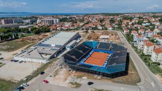 Zračne snimke teniskog terena na VIšnjiku