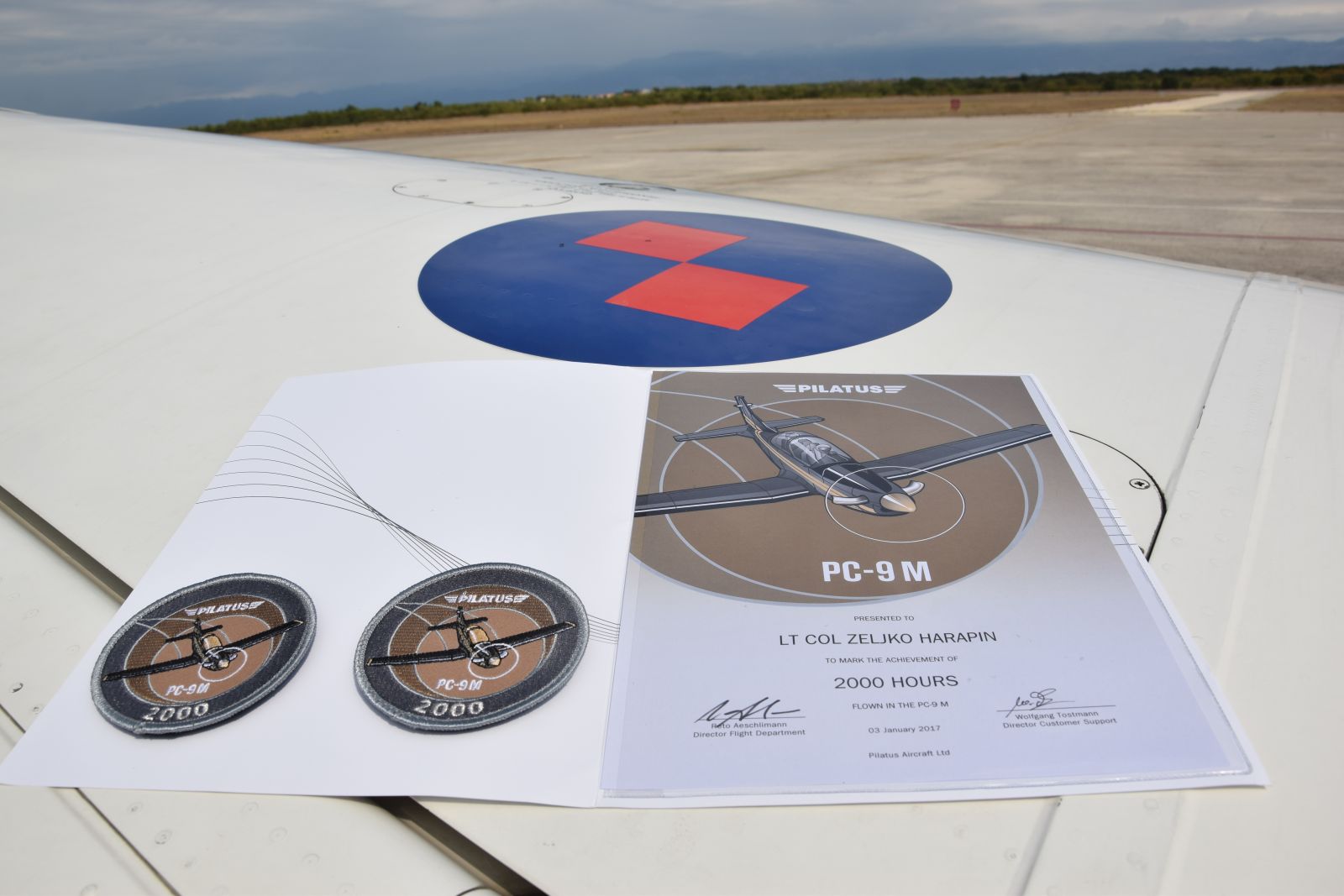 Pukovnik Harapin ostvario 2 tisuće sati naleta na Pilatusu Pukovnik Harapin ostvario 2 tisuće sati naleta na Pilatusu