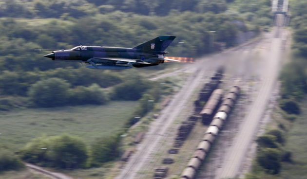 Knin, 050809. U Kninu je obiljezena 14. obljetnica akcije Oluja Mig prelijece Knin. Foto: Jakov Prkic / Cropix