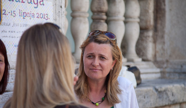 Udruga Žene u domovinskom ratu Zadar na Narodnom trgu, foto: Darko Belančić