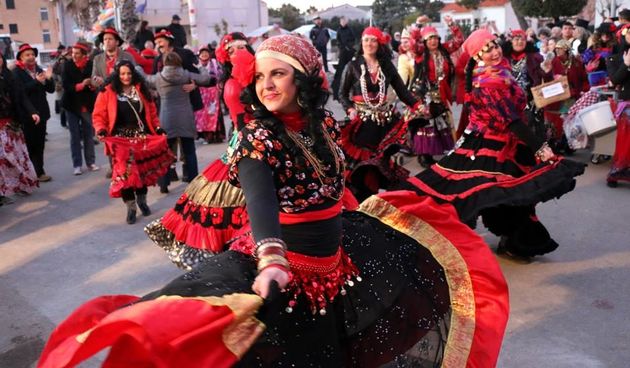 2. Međunarodna karnevalska povorka Virskih maškara, Maskenbal ilustracija, Maškare ilustracija, Karneval ilustracija