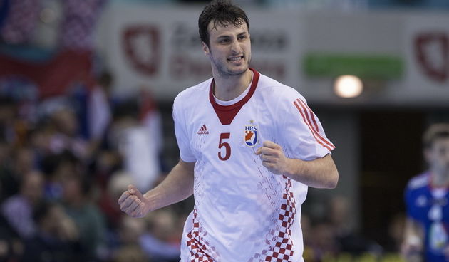 Zaragoza, Spanjolska, 230113.
Gradska dvorana Principe Felipe.
Svjetsko prvenstvo u rukometu za muskarce Spanjolska 2013.
Utakmica cetvrtfinala izmedju reprezentacija Hrvatske i Francuske.
Na fotografiji: Domagoj Duvnjak.
Foto: Ante Cizmic / CROPIX