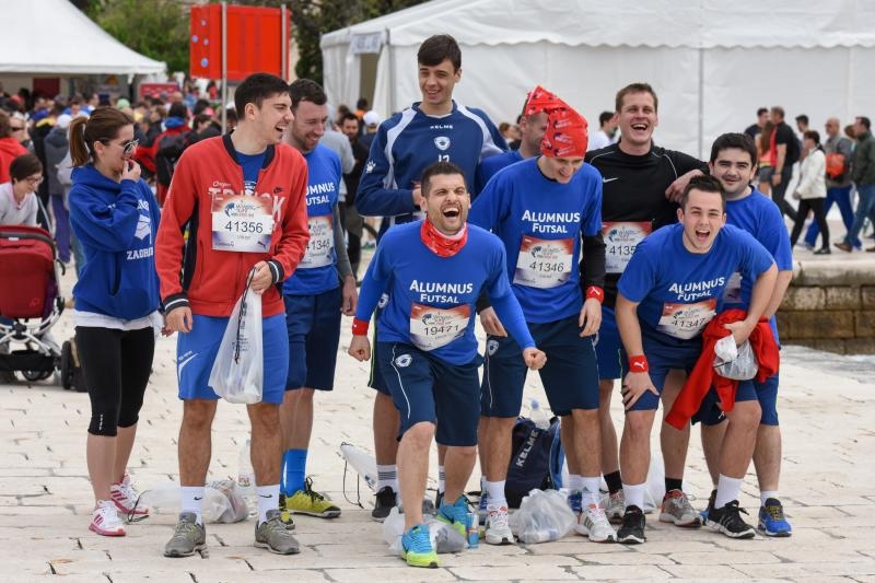 Zadar: Okupljanje natjecatelja prije sportske utrke Wings for life world run 2015., Photo: Dino Stanin/PIXSELL
