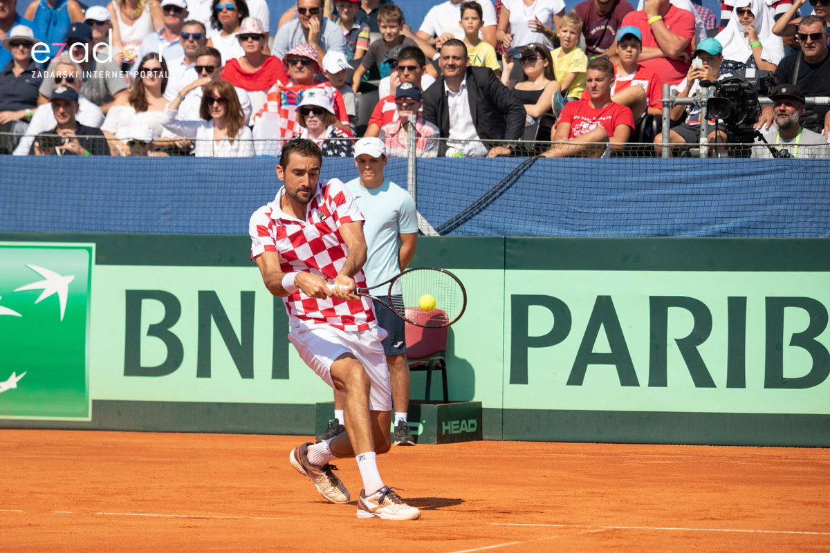 Davis Cup: Vruća navijačka atmosfera u meču Ćilića i Querreya