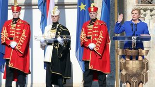 Inauguracija predsjednice Kolinde Grabar Kitarović na Trgu sv. Marka, Foto: Photo: HINA/POOL/PIXSELL