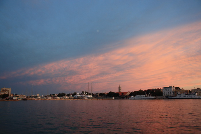 Čudesni zalazak sunca u Zadru 26. kolovoza 2012.