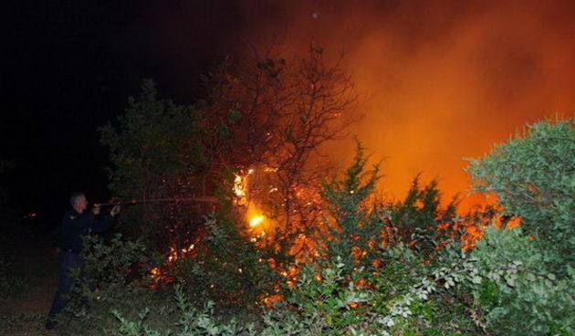 Vatrogasci gase pozar u Policima, Foto: Zdenko Knezevic