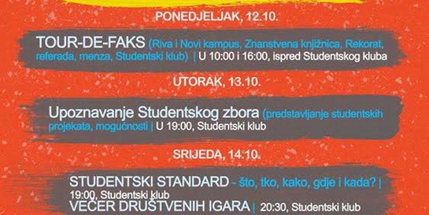 Sveučilište u Zadru: Orjentacijski tjedan i Brucošijada Sveučilište u Zadru: Orjentacijski tjedan i Brucošijada