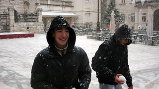 Snijeg u Zadru, 17. prosinca 2009, Foto: Saša Čuka