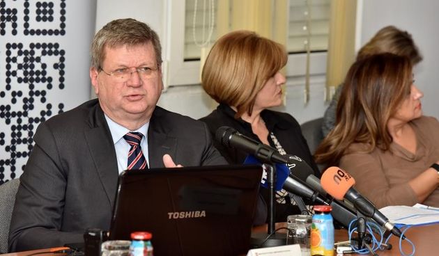 16.12.2014., Zadar – Ministar rada i mirovinskog sustava Mirando Mrsic predstavio je nove mjere zaposljavanja mladih. Photo: Dino Stanin/PIXSELL