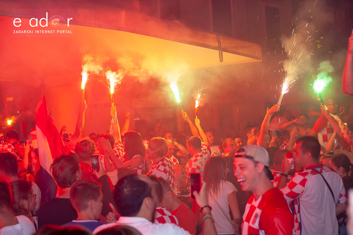 Zadar je gorio: Velika fešta nakon plasmana Vatrenih u finale Svjetskog prvenstva