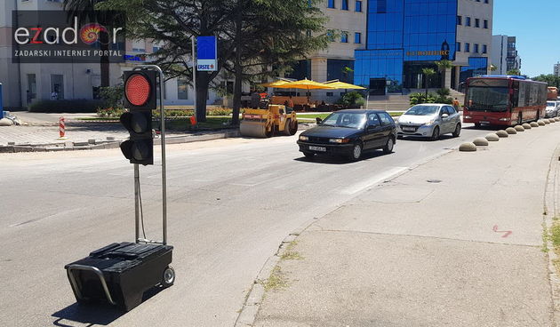 Radovi na proširenju križanja Ulice 112 brigade i Branimirove obale