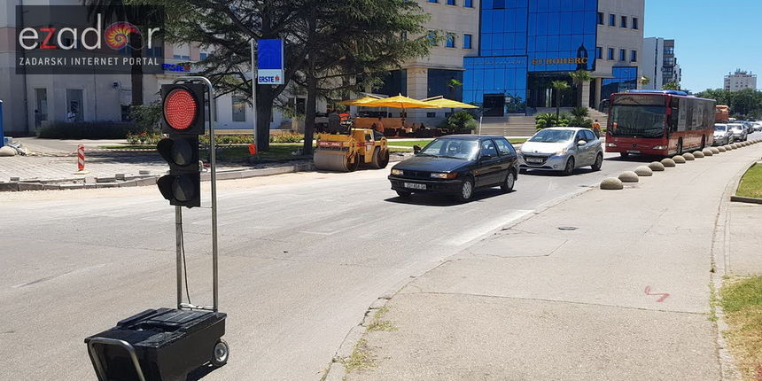 Radovi na proširenju križanja Ulice 112 brigade i Branimirove obale