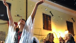 Motovun – Otvaranje 17. po redu Motovun film festivala koje je ove godine obiljezila kisa, no dobro raspolozenje je ostalo. Photo: Nina Djurdjevic/PIXSELL