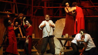 Zadar, 181010.
Kazalista lutaka Zadar u crkvi Sv. Dominika, veceras je premijerno izvelo predstava Michelangelo Buonarroti nastala prema drami Miroslava Krleze. Reziju i prilagodbu teksta potpisuje Drazen Ferencina, Michelangela igra Zlatko Kosta, a lik p Zadar, 181010.
Kazalista lutaka Zadar u crkvi Sv. Dominika, veceras je premijerno izvelo predstava Michelangelo Buonarroti nastala prema drami Miroslava Krleze. Reziju i prilagodbu teksta potpisuje Drazen Ferencina, Michelangela igra Zlatko Kosta, a lik p