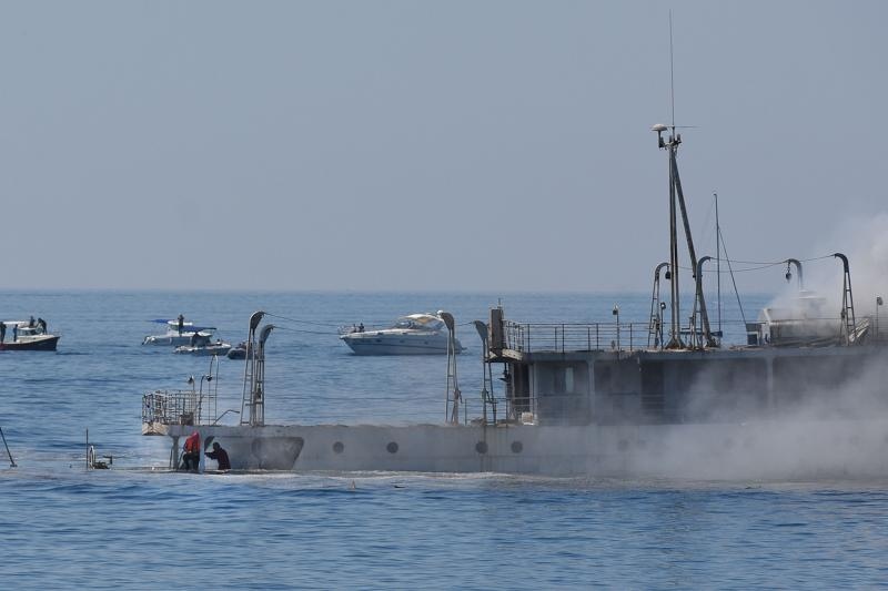 Premantura: Admiralski brod Vis potopljen kako bi postao ronilačka atrakcija. Photo: Duško Marušić/PIXSELL
