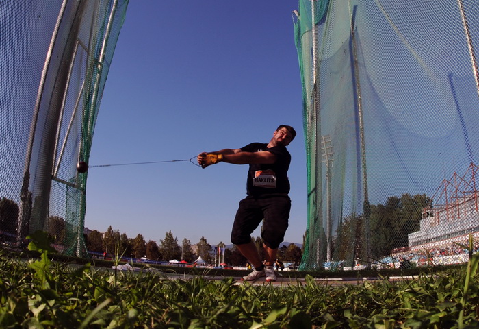 Zagreb, 130911.
IAAF World Challenge Zagreb 2011, 
61. memorijal Borisa Hanzekovica na atletskom stadionu Mladost na Savi.
Na slici: Haklits Andreas (Croatia)
Foto: Srdjan Vrancic / CROPIX