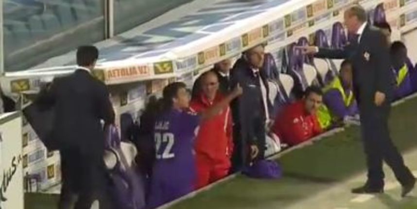 Adem Ljajić i Delio Rossi, screenshot: Youtube