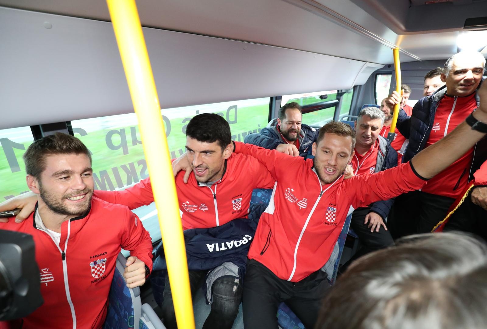 Davis Cup reprezentativci se vratili u Hrvatsku