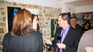 Otvorenje izlozbe Dragana Jelavica u konobi Na po ure 27. studenog 2010.