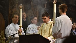 Svečana misa polnoćka u katedrali svete Stošije. Foto: Dino Stanin/PIXSELL Svečana misa polnoćka u katedrali svete Stošije. Foto: Dino Stanin/PIXSELL