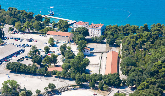 Grad Zadar iz zraka, Ravnice, bazen Kolovare