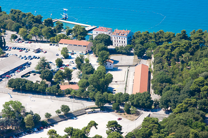 Grad Zadar iz zraka, Ravnice, bazen Kolovare