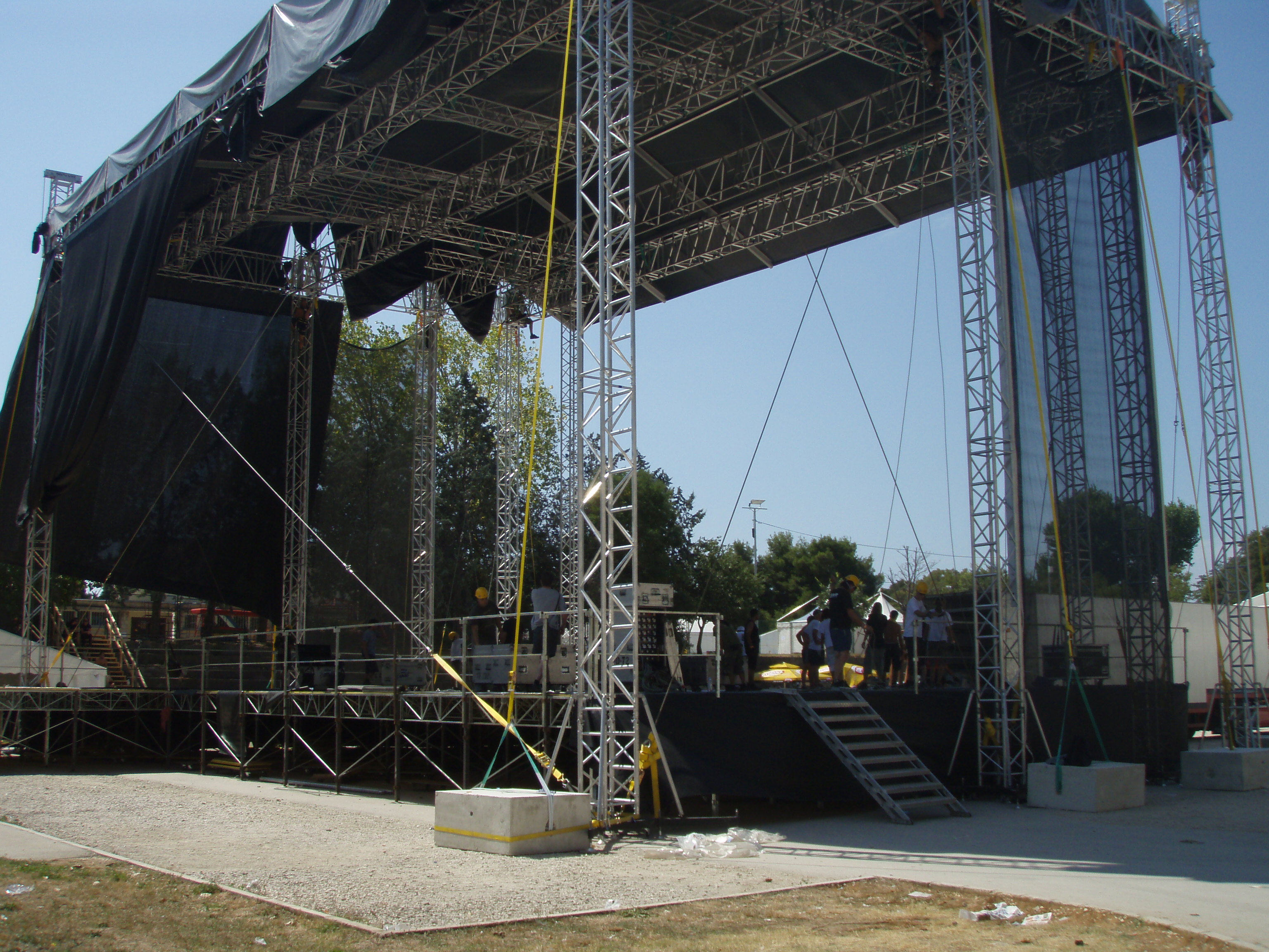 Pripreme za koncert Lennyja Kravitza