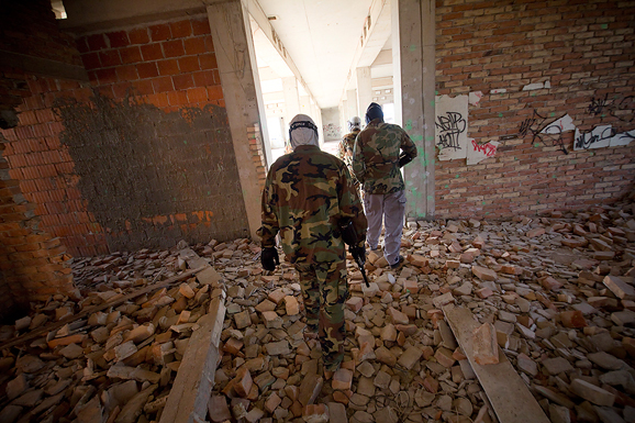 Paintball u Gaženici, 22. siječnja 2012. (foto:Saša Čuka)