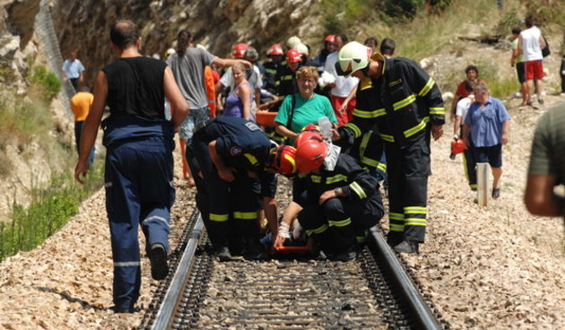 Nesreca nagibnog vlaka, Foto: Mario Todoric / CROPIX