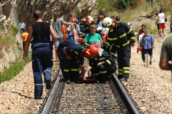 Nesreca nagibnog vlaka, Foto: Mario Todoric / CROPIX