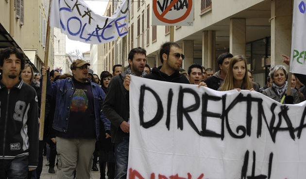 Đir po gradu sa prosvjednicima