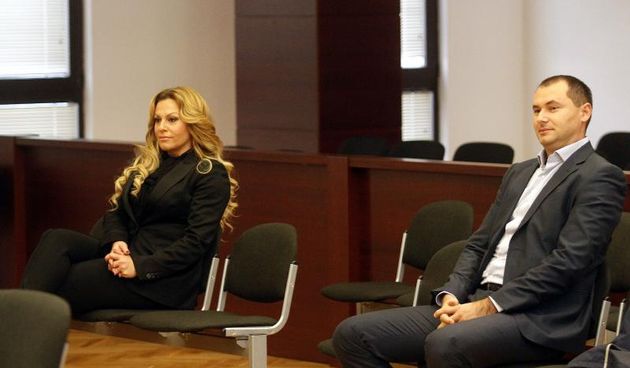09.01.2014., Split – Pocetak sudenja fra Simi Nimcu i bankarici Jasmini Bilonic za kradu crkvenog novca. Fra Sime Nimac i Jasmina Bilonic. Photo: Tino Juric/PIXSELL